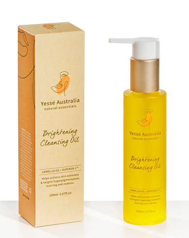 Yessé Australia brightening Cleansing Oil 150ml in Pump Bottle with Packaging Box
